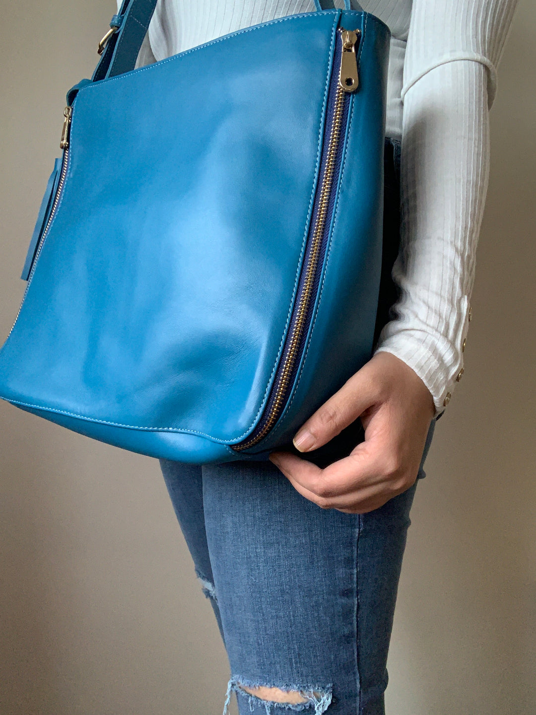 Bold Blue Shoulder Bag