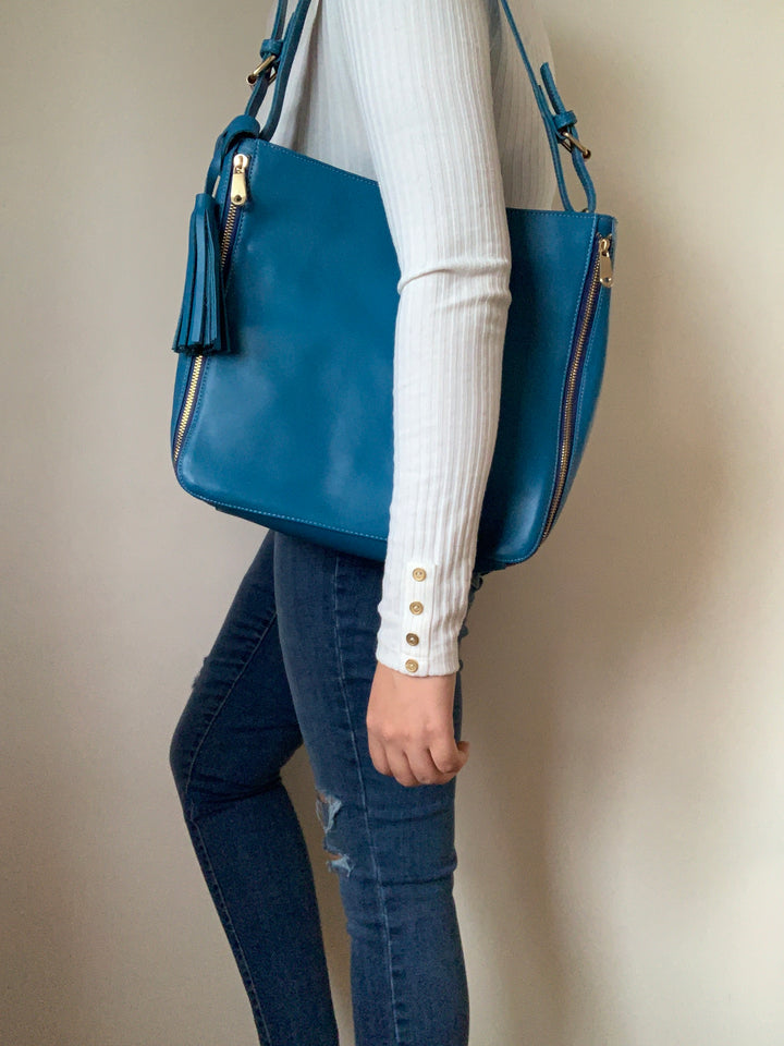 Bold Blue Shoulder Bag