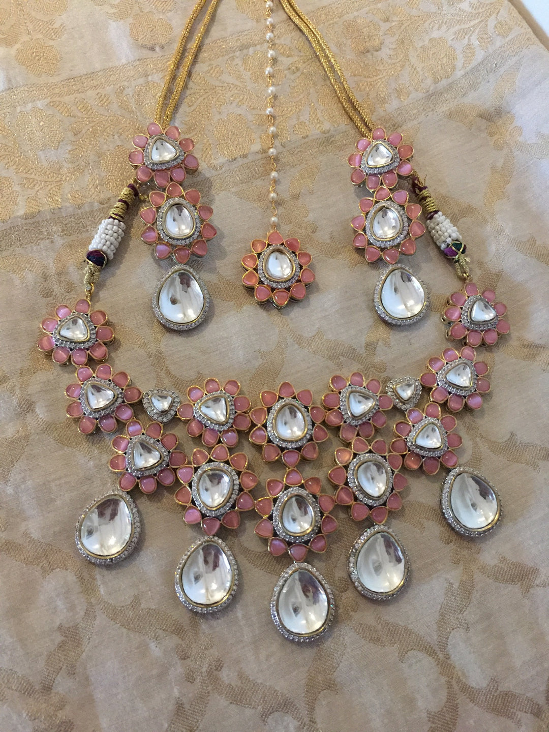 Victorian Necklace with Earrings and Mangtikka / Indian Jewellery