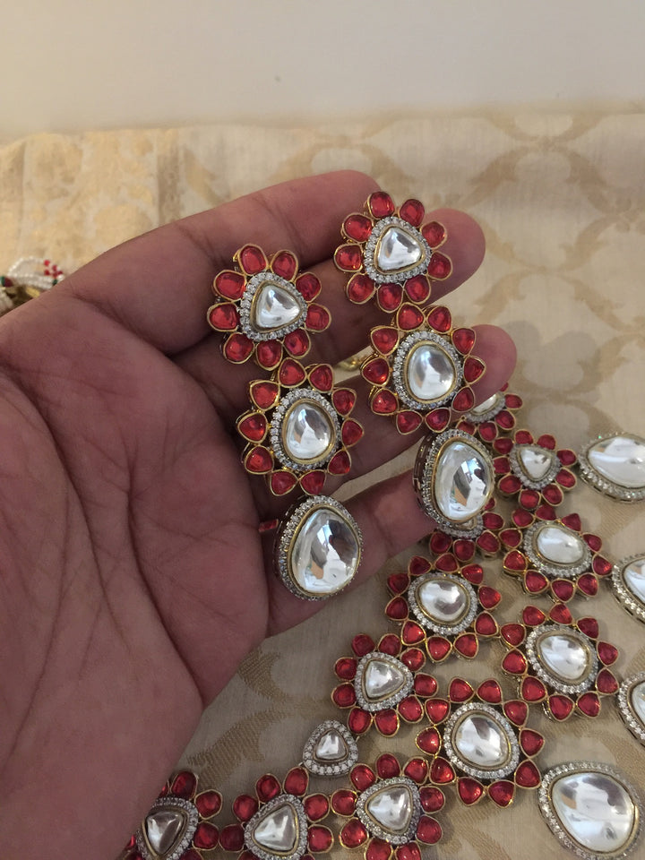 Victorian Necklace with Earrings and Mangtikka / Indian Jewellery