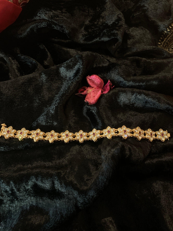 Flora Kundan Bracelet - SHIVKA
