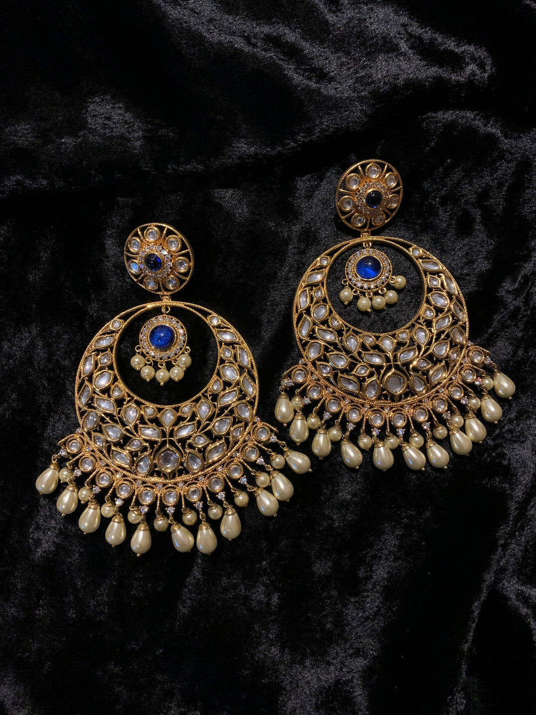 Statement Kundan Danglers - SHIVKA