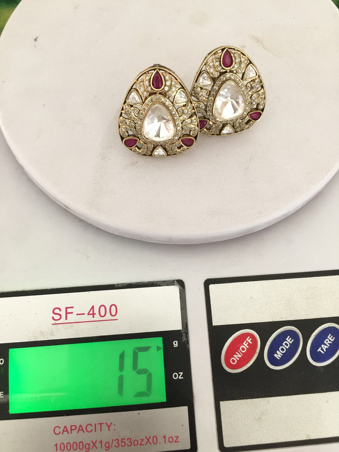 Victorian Kundan Necklace with Earrings