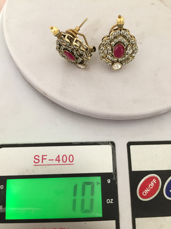 The Noor Jahan Necklace Set | Victorian Kundan Choker with Earrings