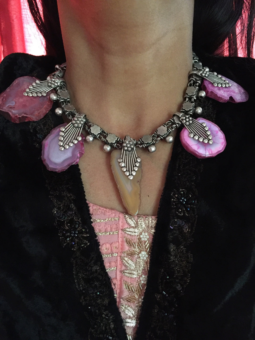 Trendy Raw Stones Necklace