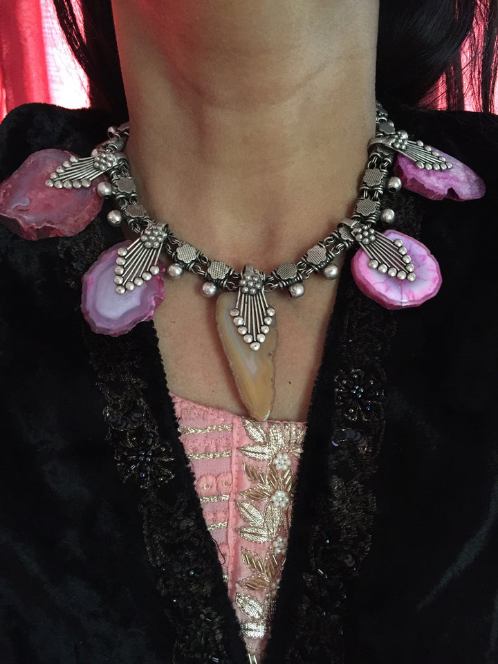 Trendy Raw Stones Necklace