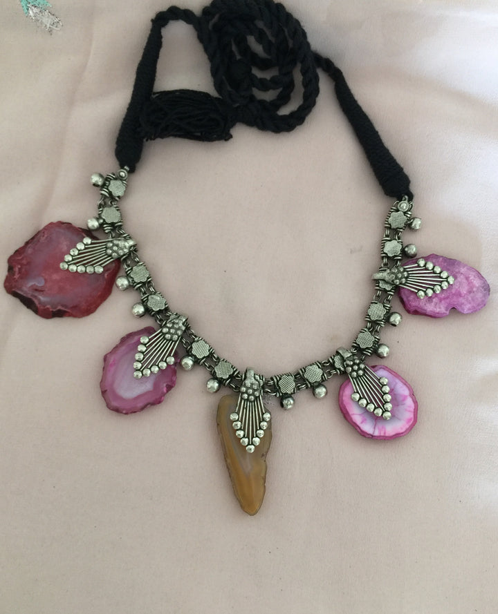 Trendy Raw Stones Necklace