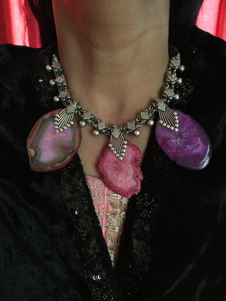 Trendy Raw Stones Necklace