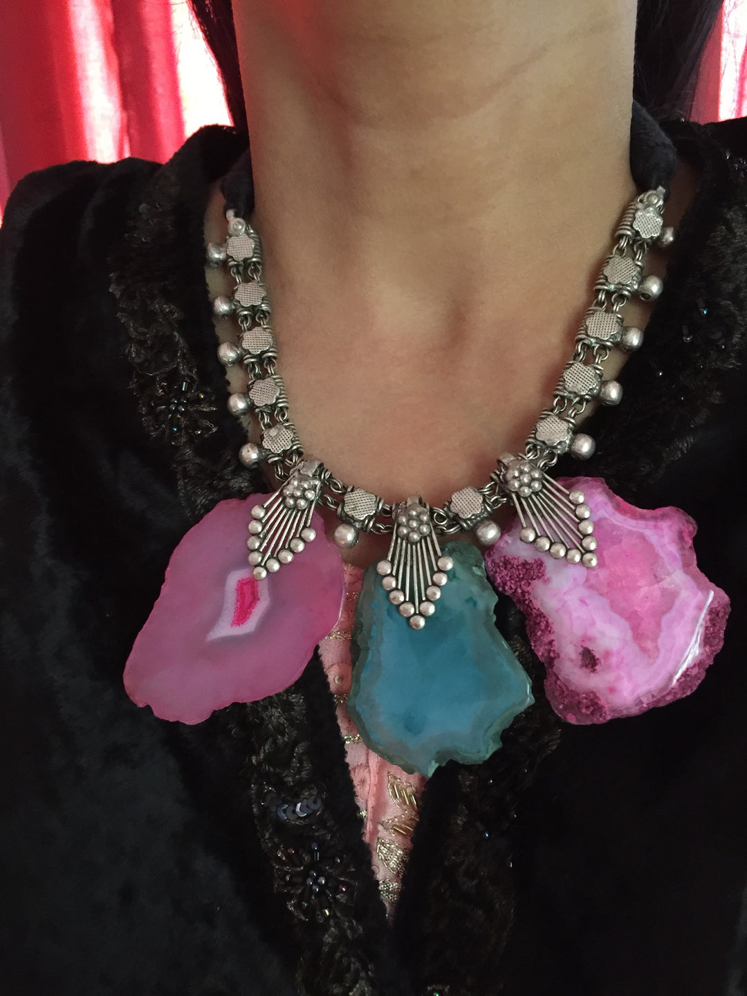 Trendy Raw Stones Necklace