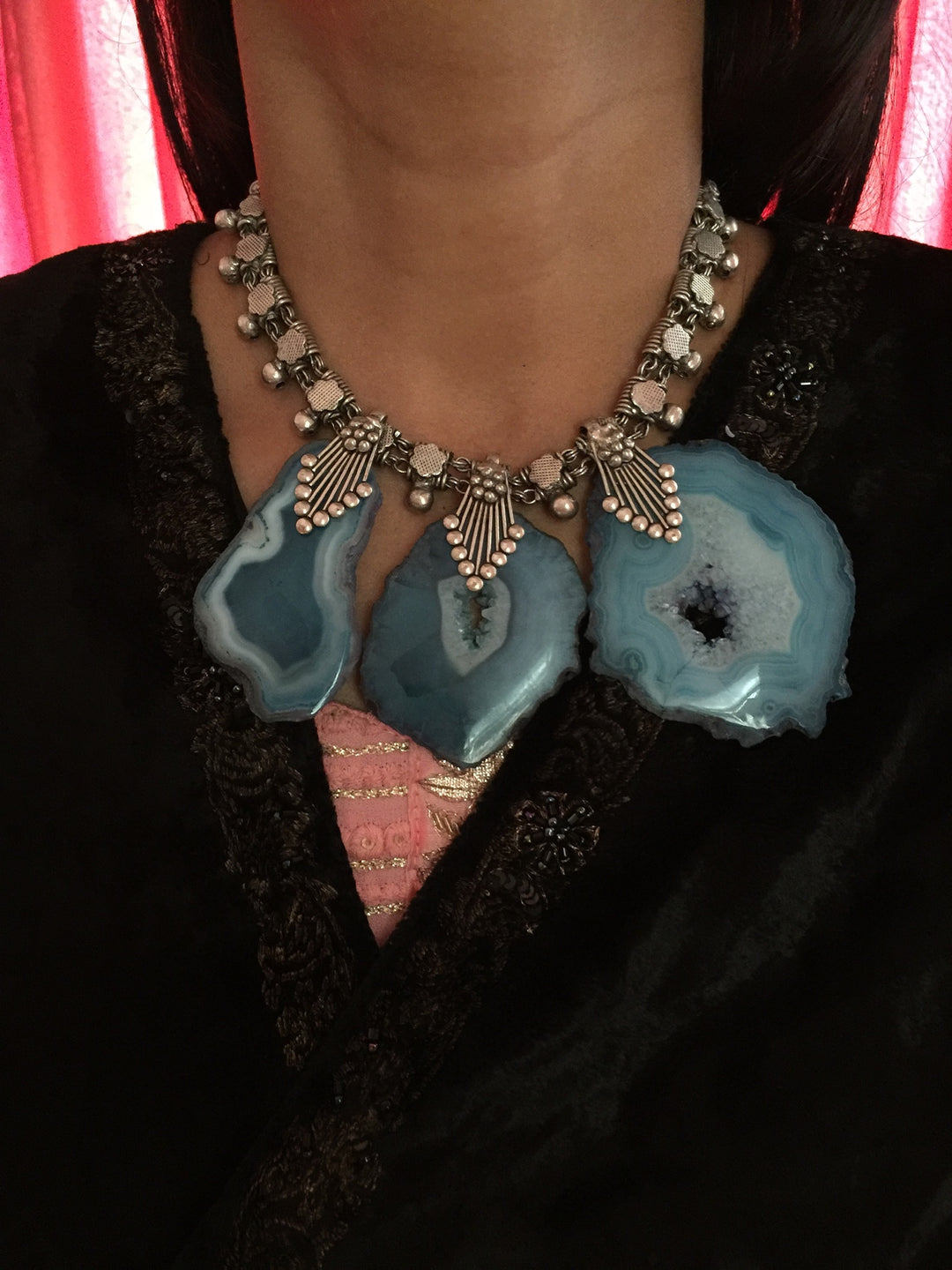 Trendy Raw Stones Necklace