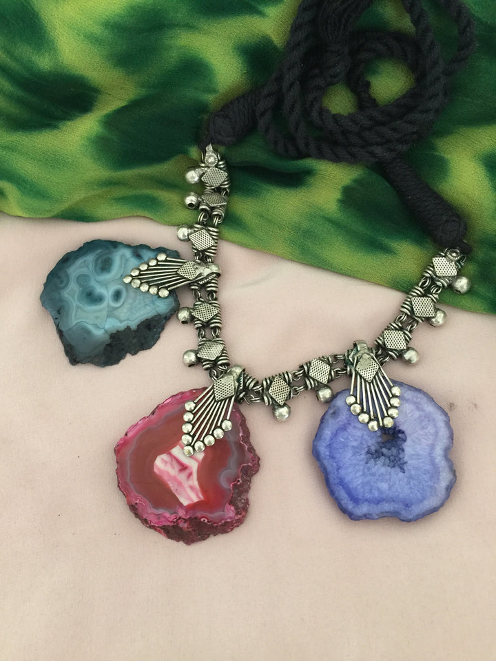 Trendy Raw Stones Necklace