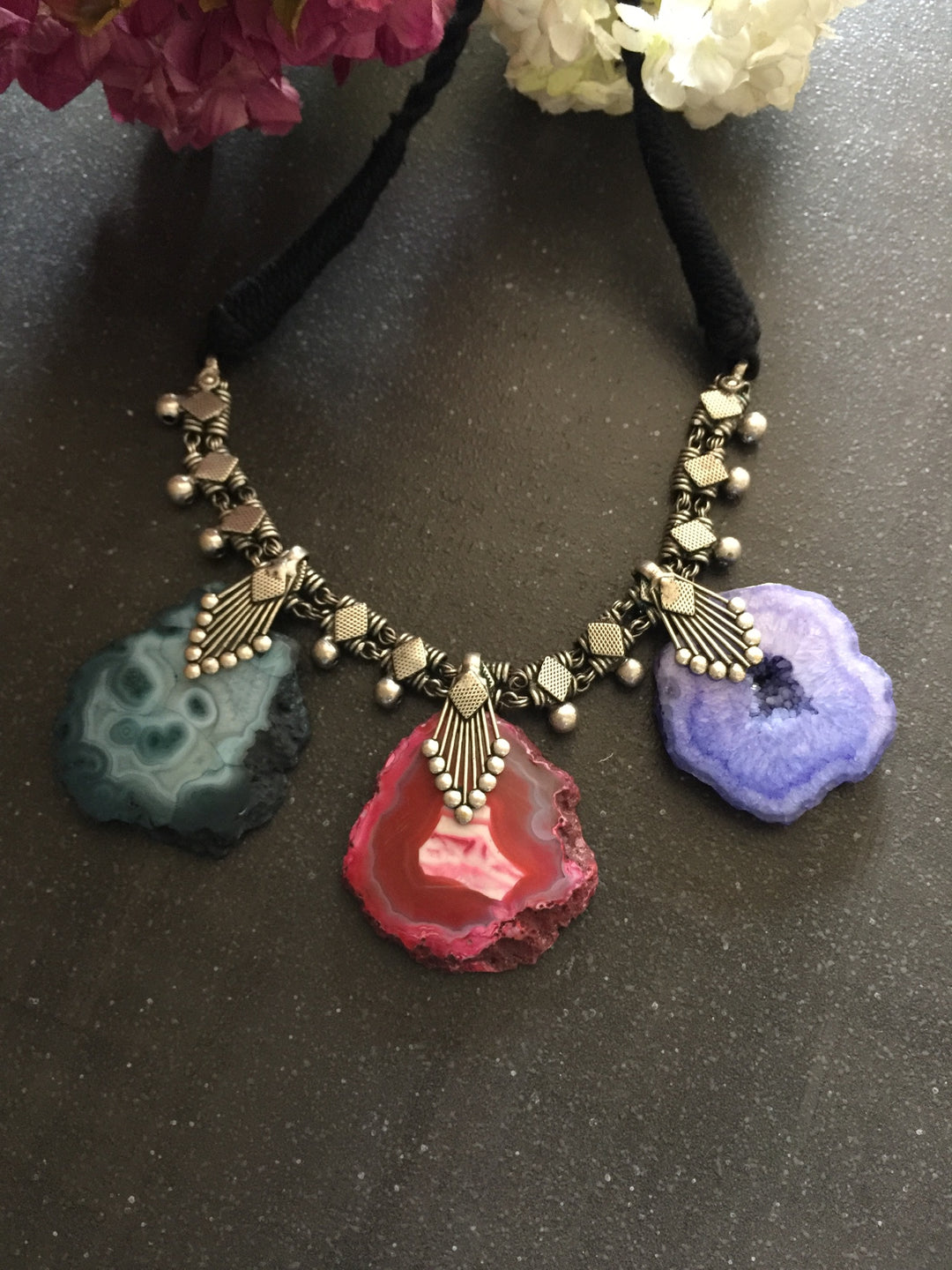Trendy Raw Stones Necklace