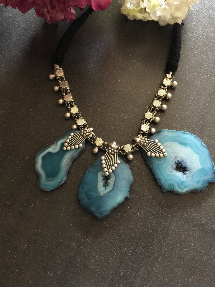 Trendy Raw Stones Necklace