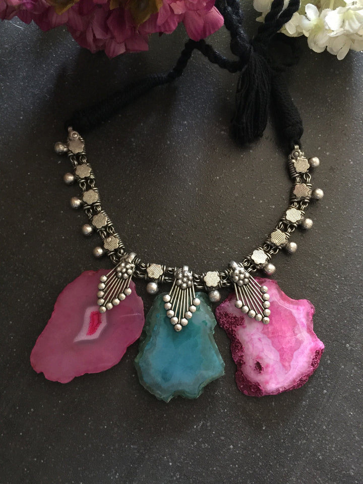 Trendy Raw Stones Necklace