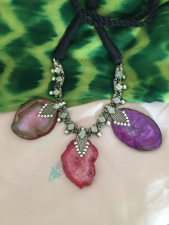 Trendy Raw Stones Necklace