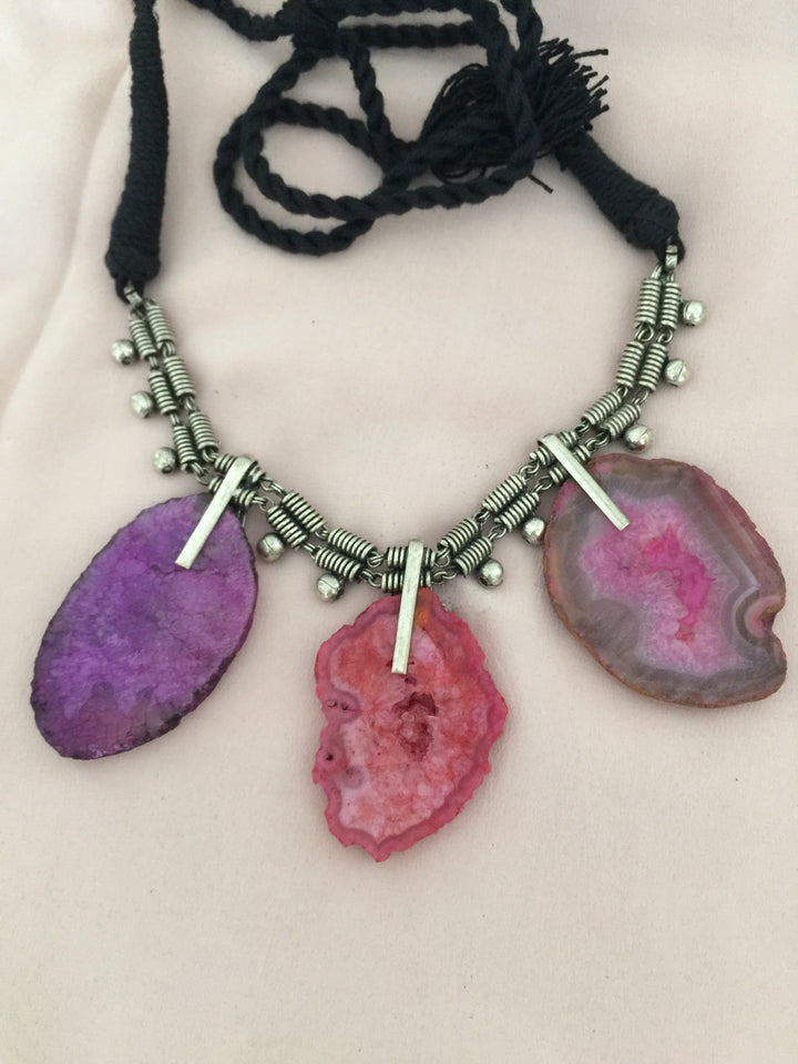 Trendy Raw Stones Necklace