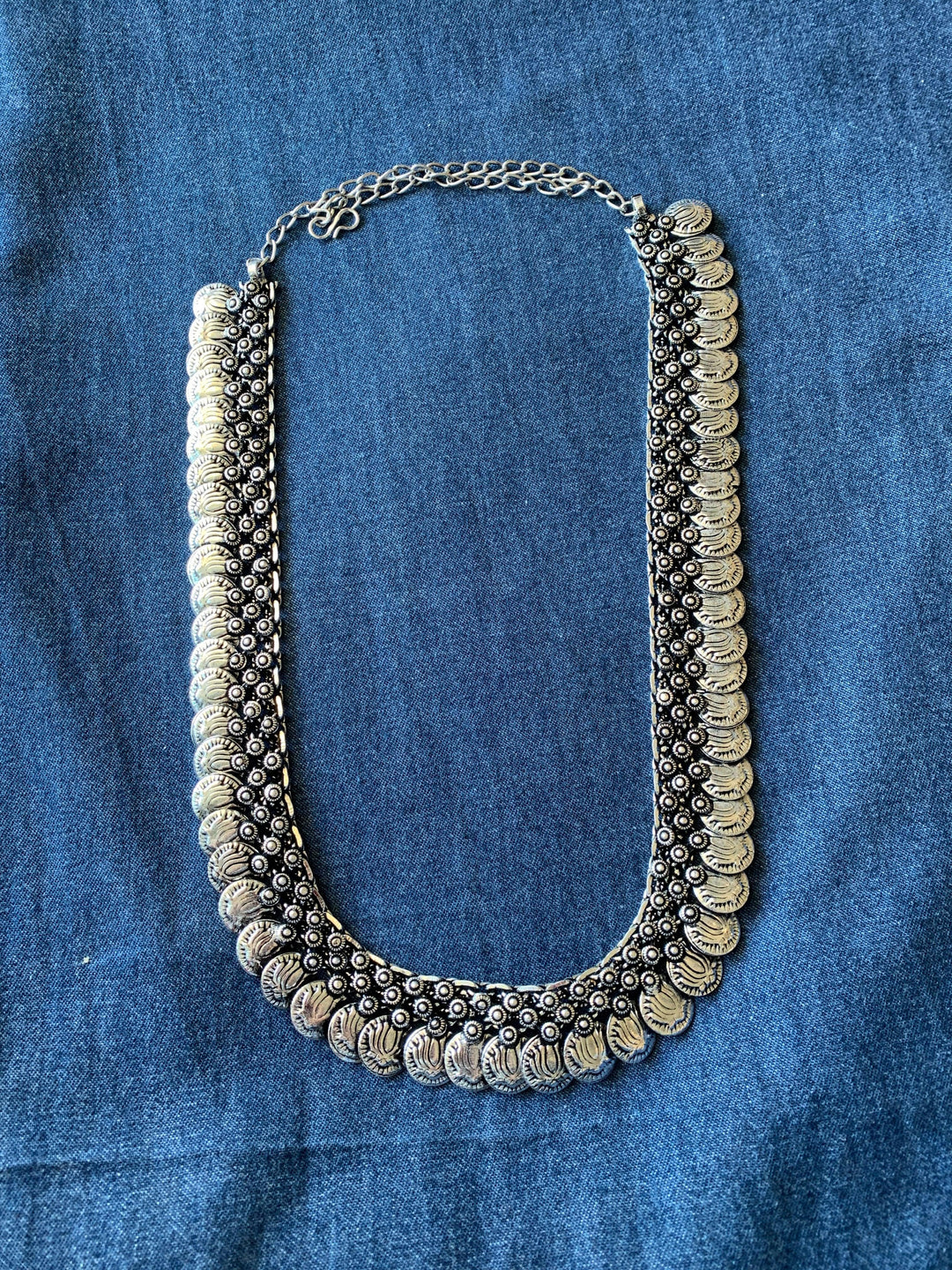 Lotus Coin Long Necklace - SHIVKA