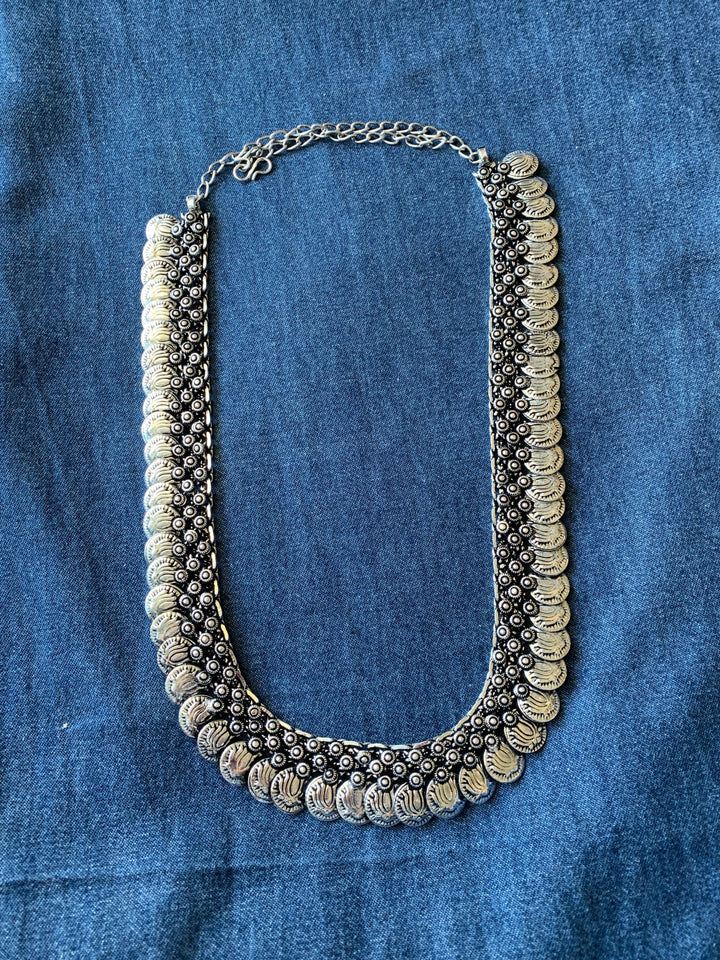 Lotus Coin Long Necklace - SHIVKA