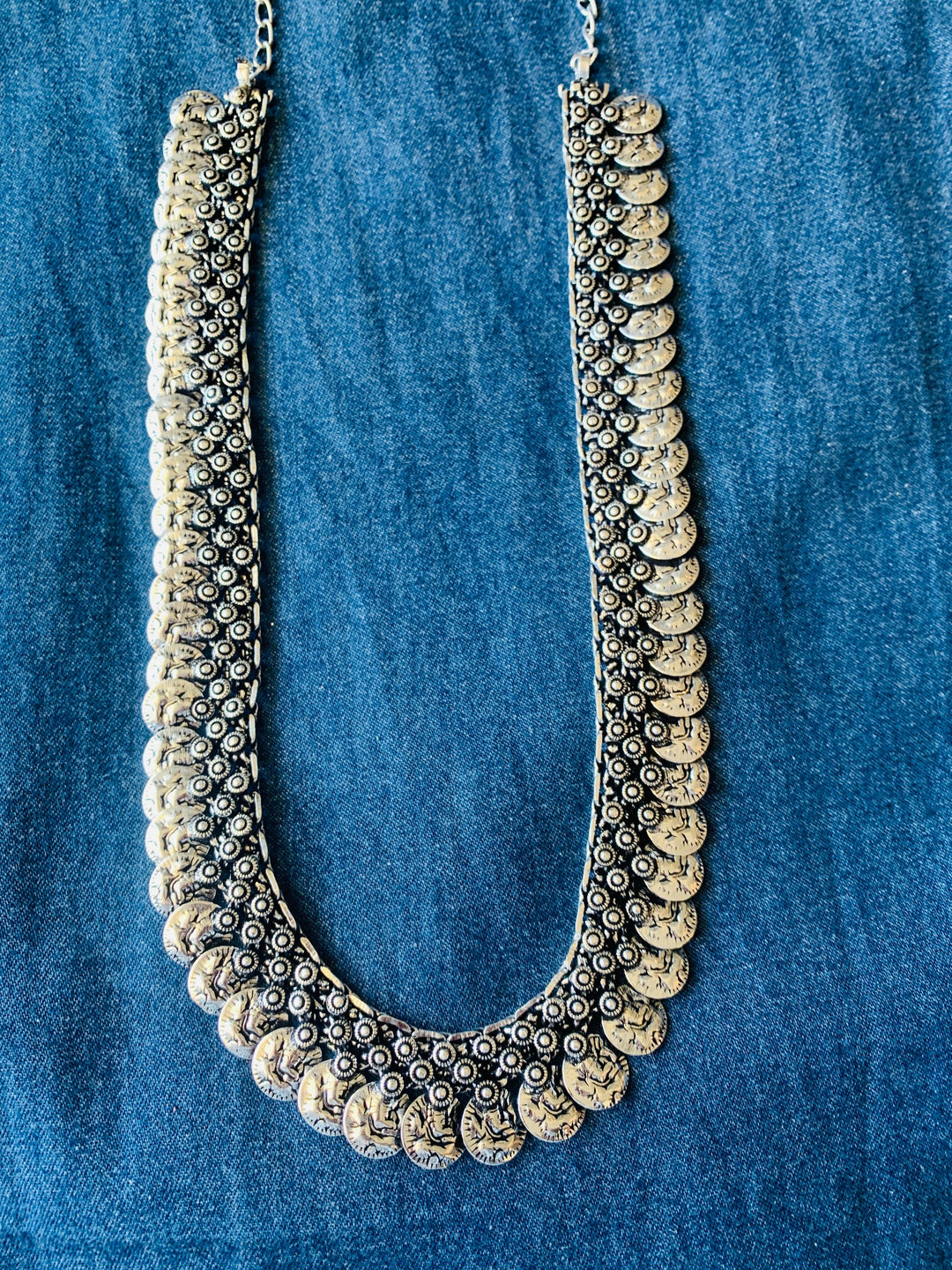 Ganesha Coin Long Necklace - SHIVKA