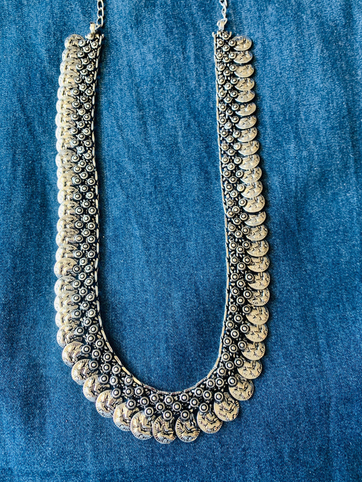 Ganesha Coin Long Necklace - SHIVKA