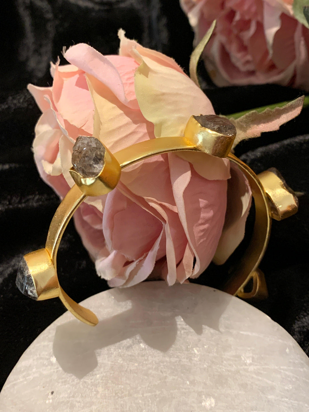 Natural Gemstone Cuff - SHIVKA