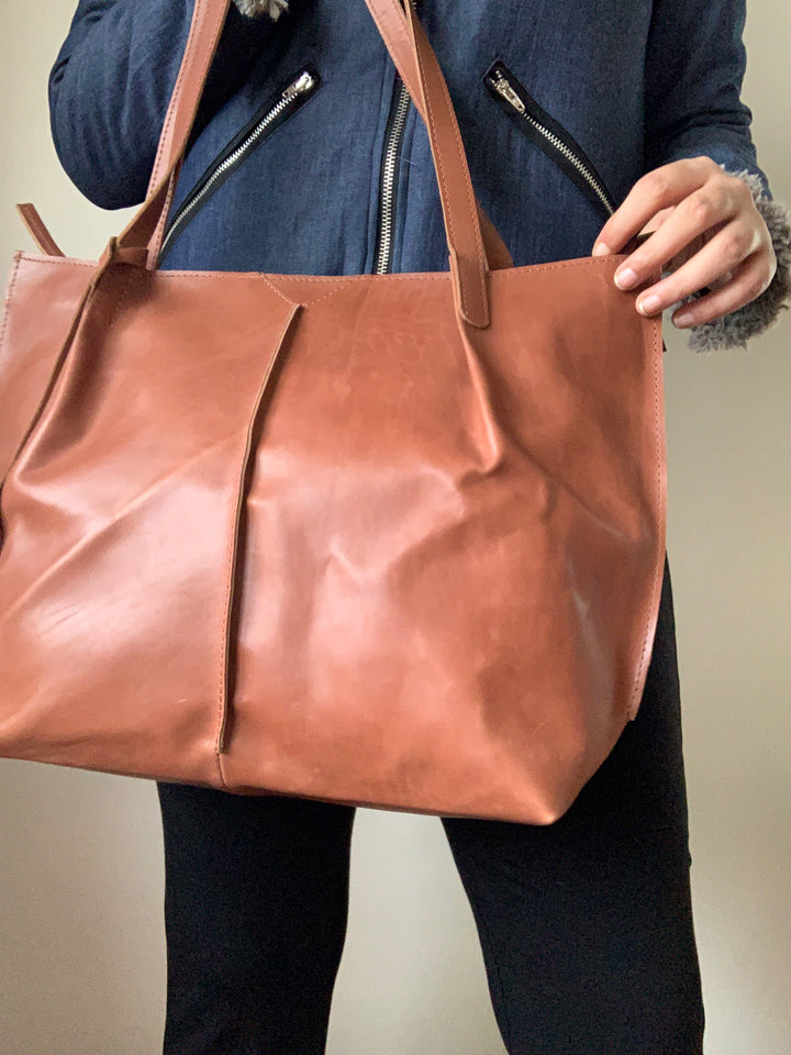 Classic Brown Crunch Tote