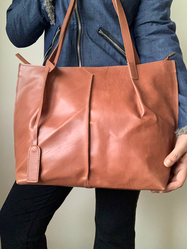 Classic Brown Crunch Tote