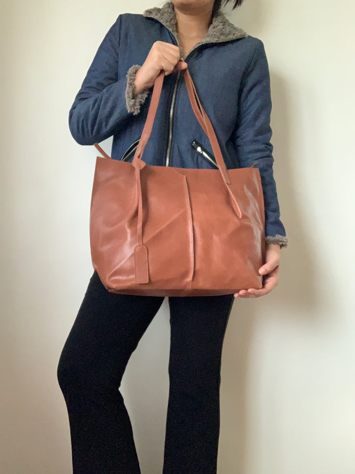 Classic Brown Crunch Tote