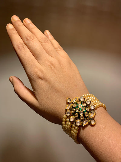 Gold Pearl Bracelet - SHIVKA