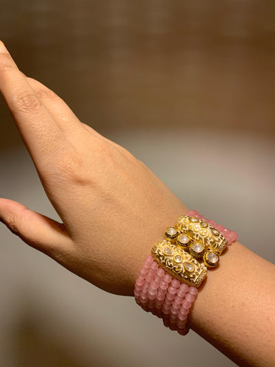 Pink Beaded Bracelet - SHIVKA