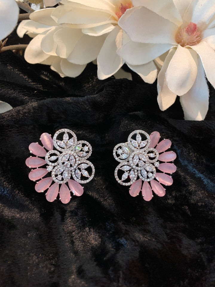 Pink CZ Studs - SHIVKA