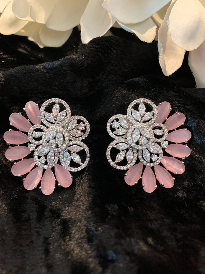 Pink CZ Studs - SHIVKA
