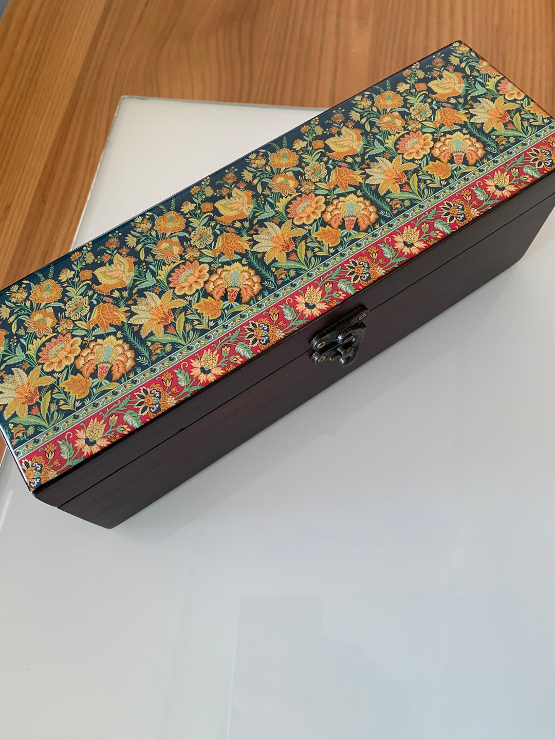 Floral Wooden Teabox - SHIVKA