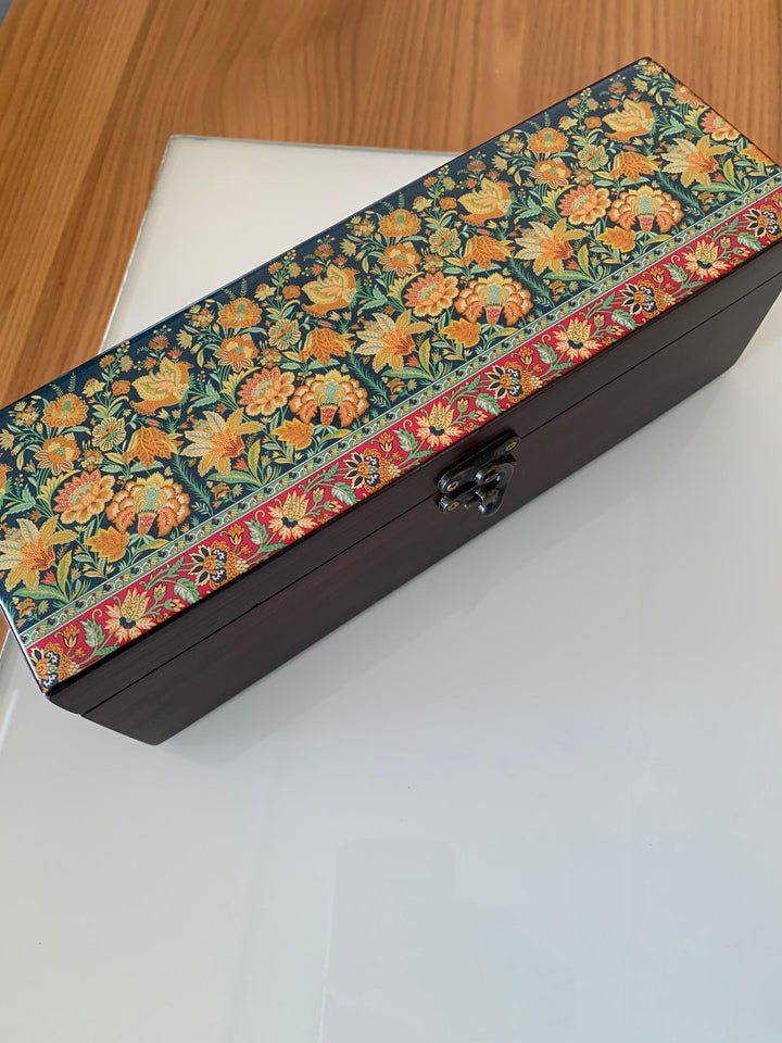 Floral Wooden Teabox - SHIVKA