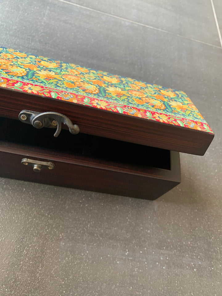 Floral Wooden Teabox - SHIVKA