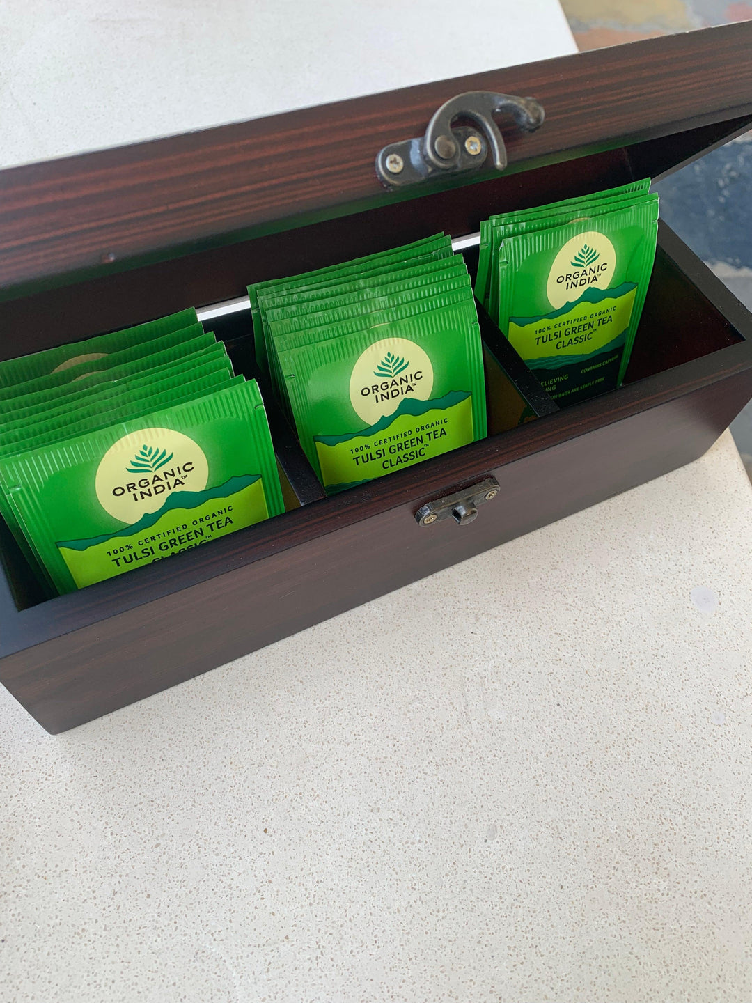 Floral Wooden Teabox - SHIVKA