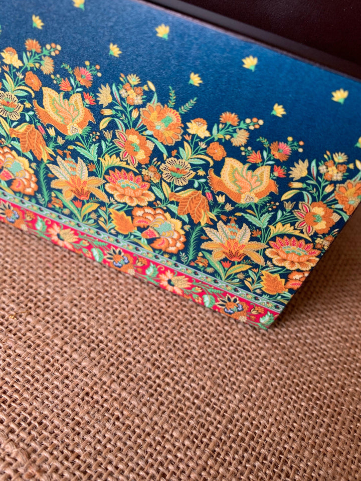 Floral Wooden Cutlery and Napkin Holder - SHIVKA