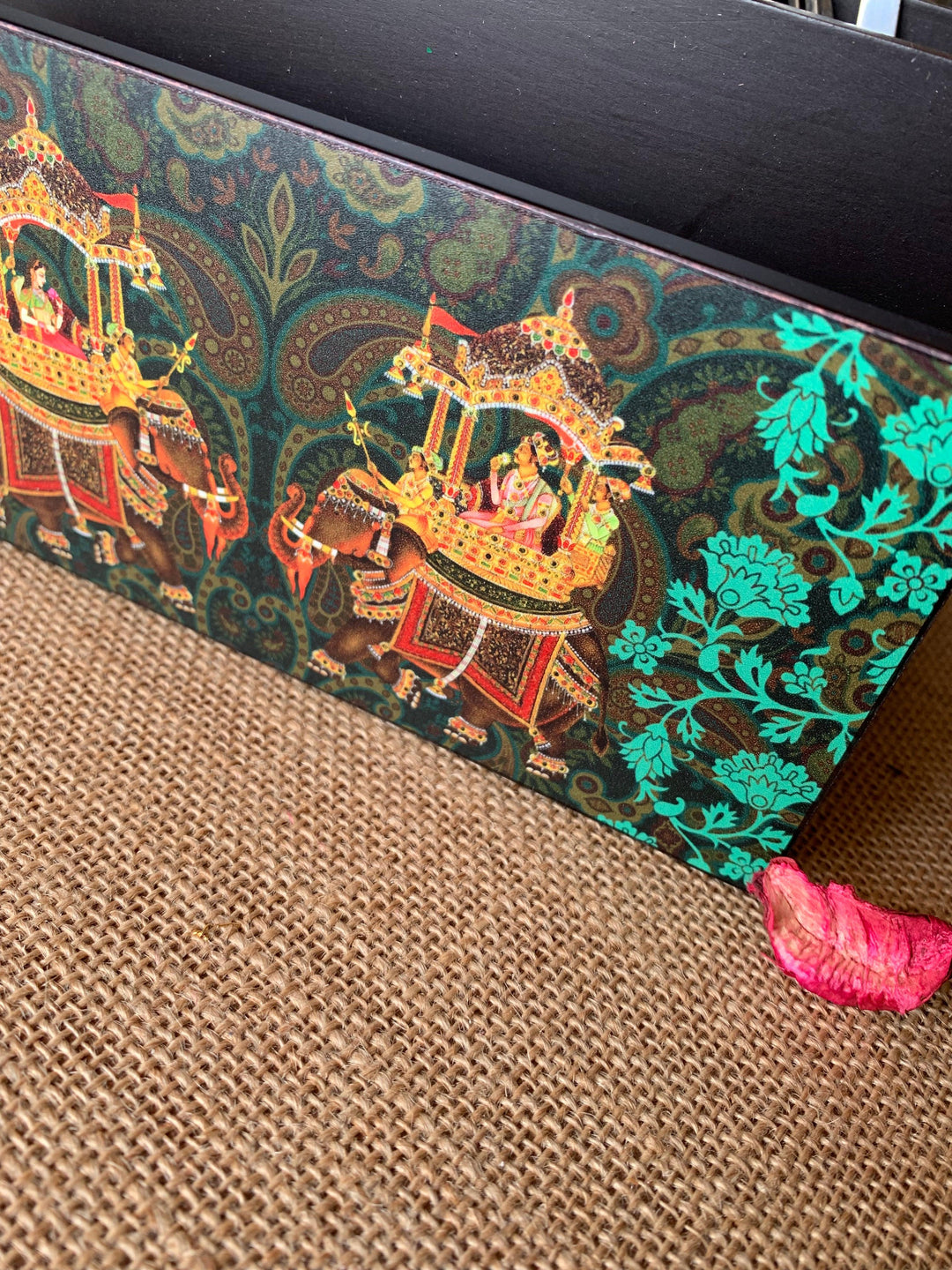 Maharaja Royal Wooden Cutlery and Napkin Holder - SHIVKA