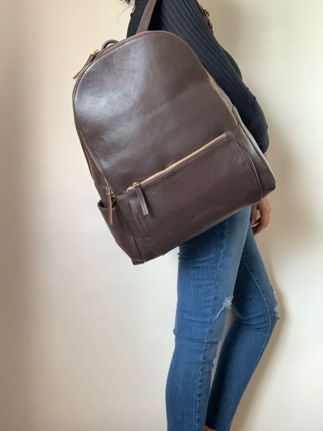 Coffee Brown Sturdy Backpack