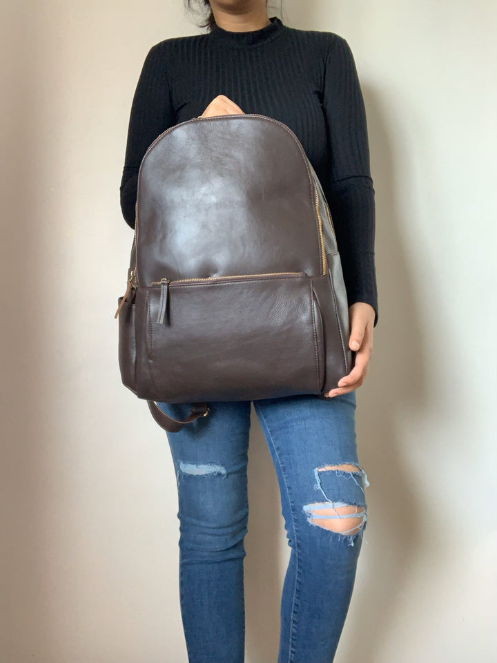 Coffee Brown Sturdy Backpack