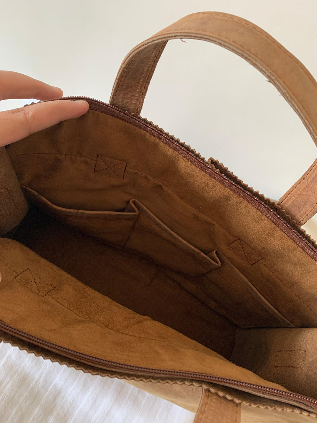 Light Brown Office Bag - SHIVKA