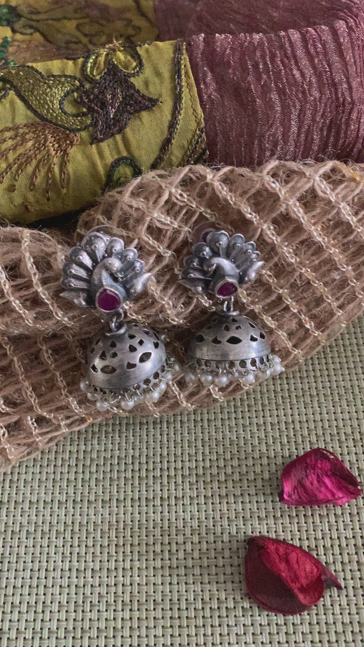Traditional Peacock Jhumkis