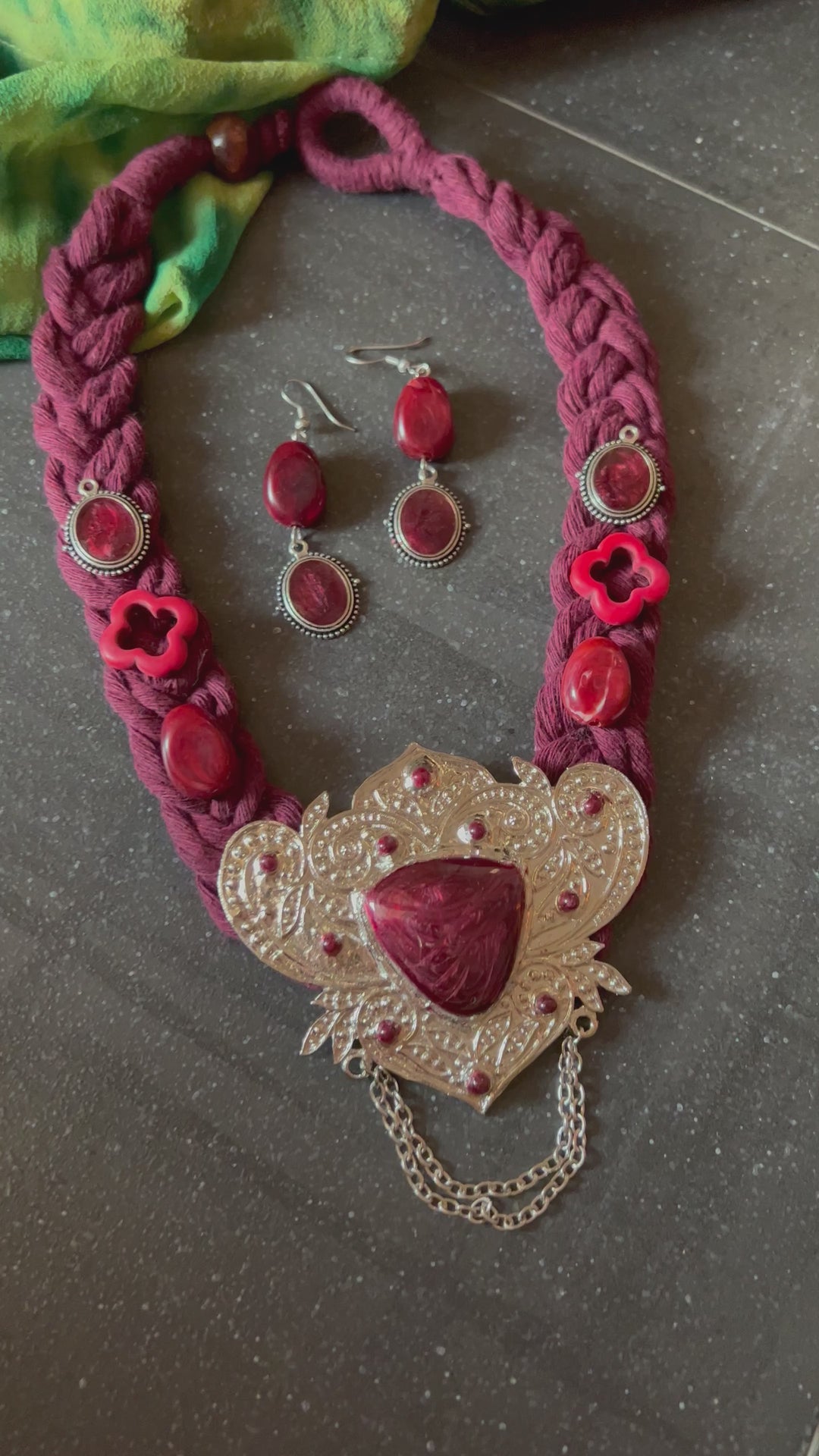 Fusion Necklace with Earrings