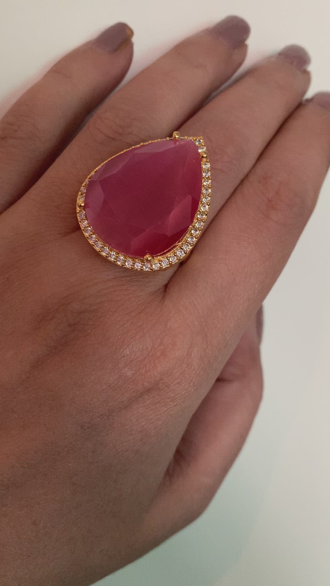 Pink Gemstone Ring
