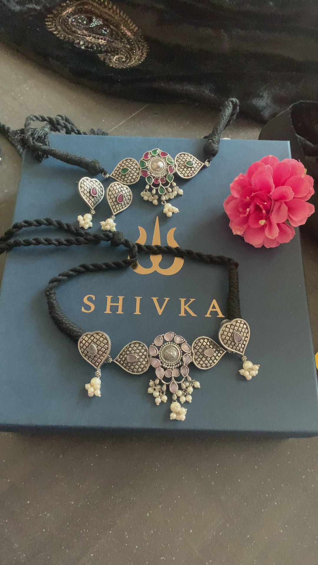 Beautiful Antique Choker with Earrings