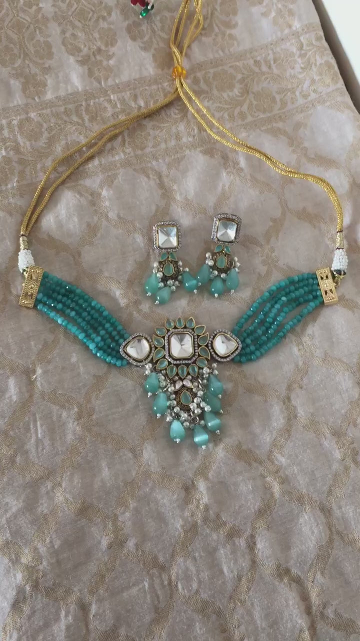 Victorian Choker with Earrings