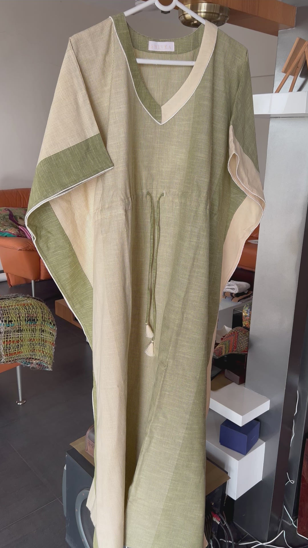 Indian Print Cotton Kaftan