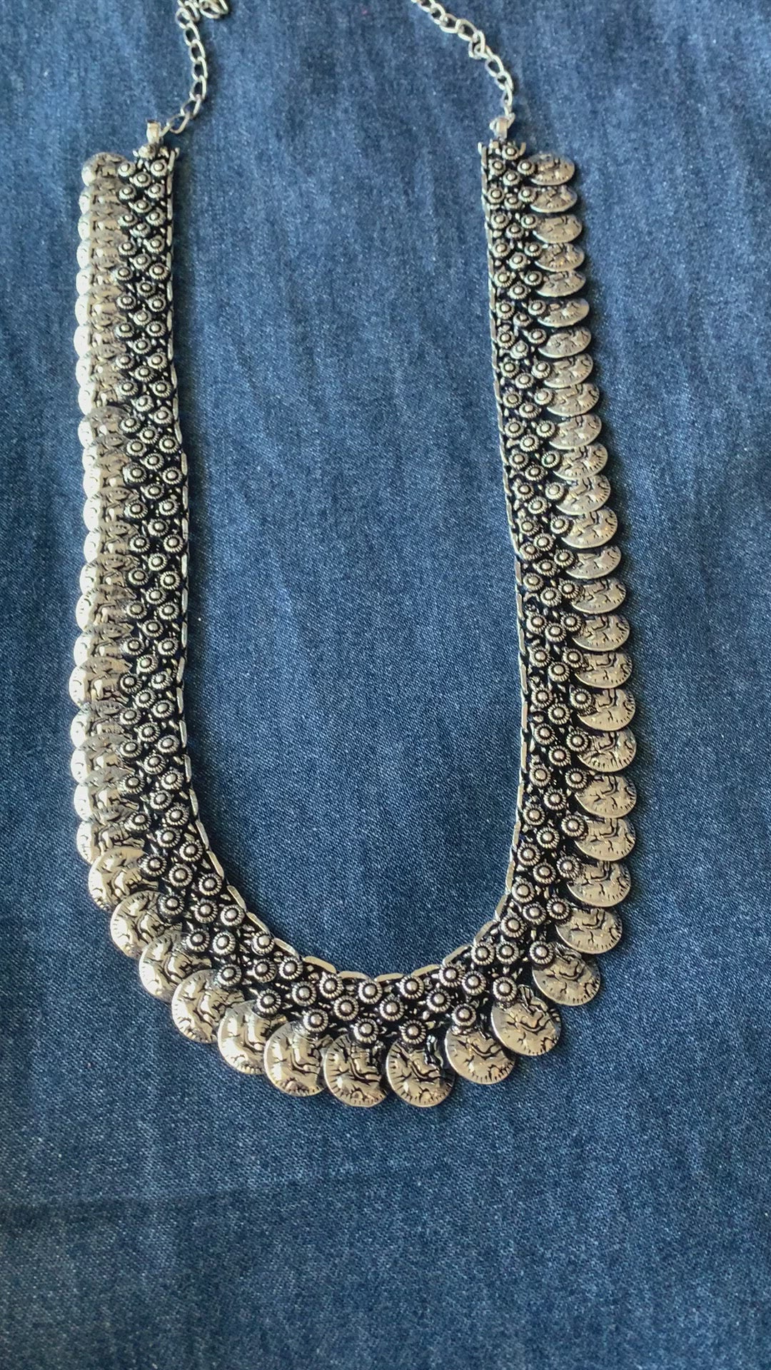 Ganesha Coin Long Necklace