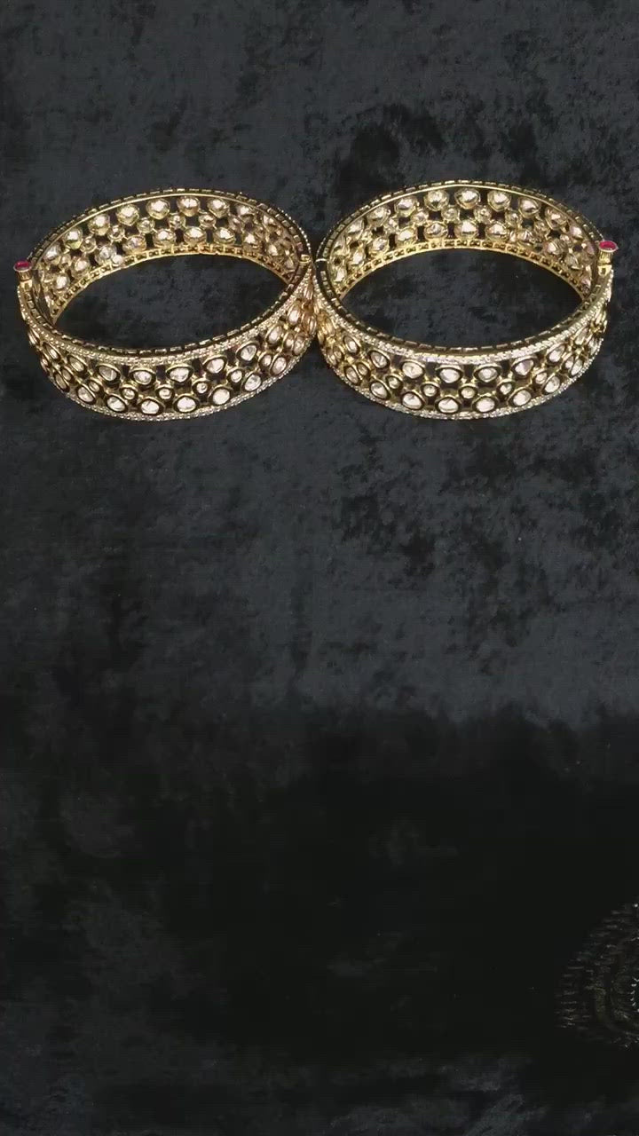 Bridal Kundan Kadas- Set of Two