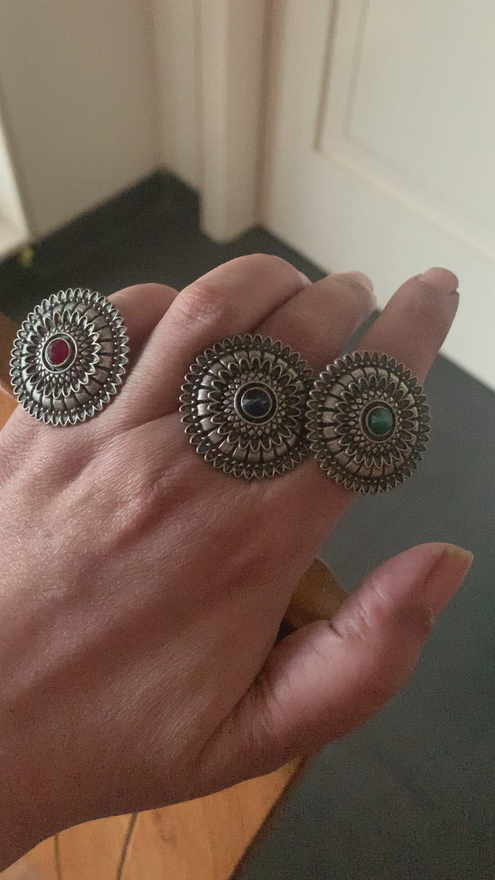 Antique Carved Stone Ring